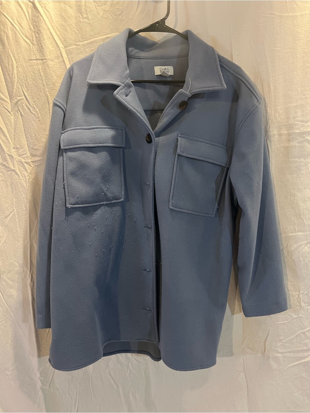 croft & barrow Light Blue Utility Fleece Jacket